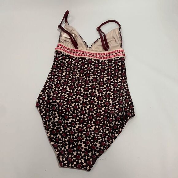 Kate Spade Women's Floral Tile Triangle One Piece Swimsuit Multi-Color Size XS - Picture 3 of 7